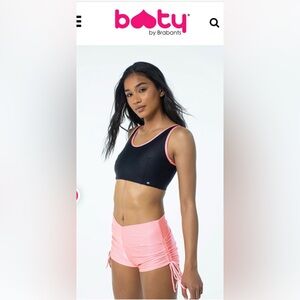 Booty by Brabants beach shorts / sports bra set, size small